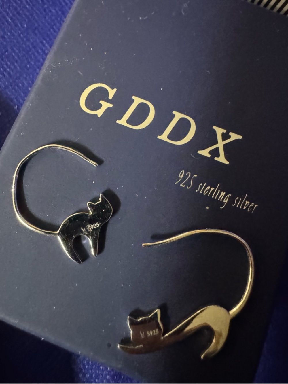 Urban Outfitters Gold Cat Hoop Earrings
